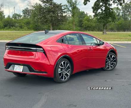 2025 Toyota Prius Plug-In Hybrid XSE -- Rear Three-Quarter