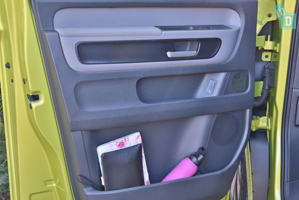 2025 Volkswagen ID Buzz Pro SWB front door bin storage