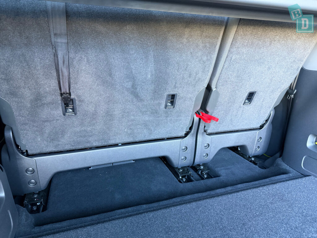 2025 Volkswagen ID Buzz Pro SWB top tether child seat anchorages in the second row