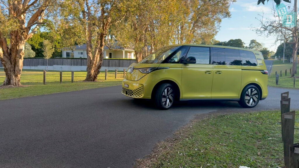 2025 Volkswagen ID Buzz Pro SWB driving on road