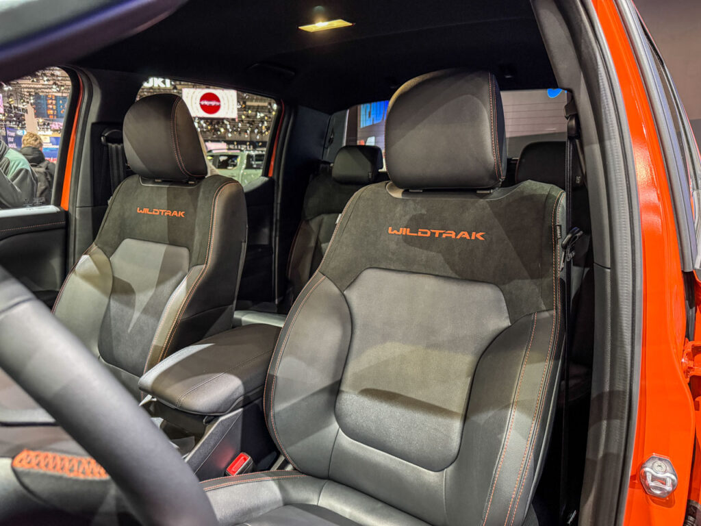 2026 Ford Ranger Plug-in Hybrid Wildtrak front seats