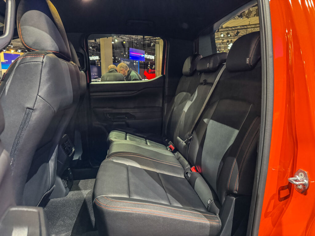 2026 Ford Ranger Plug-in Hybrid Wildtrak rear seat