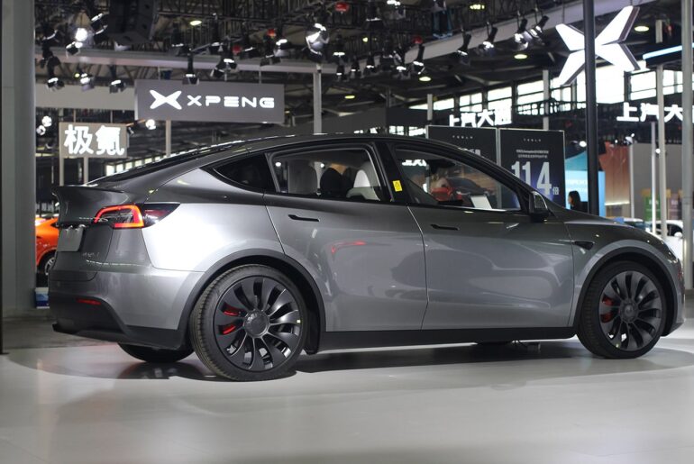 File photo shows a Tesla Model Y.