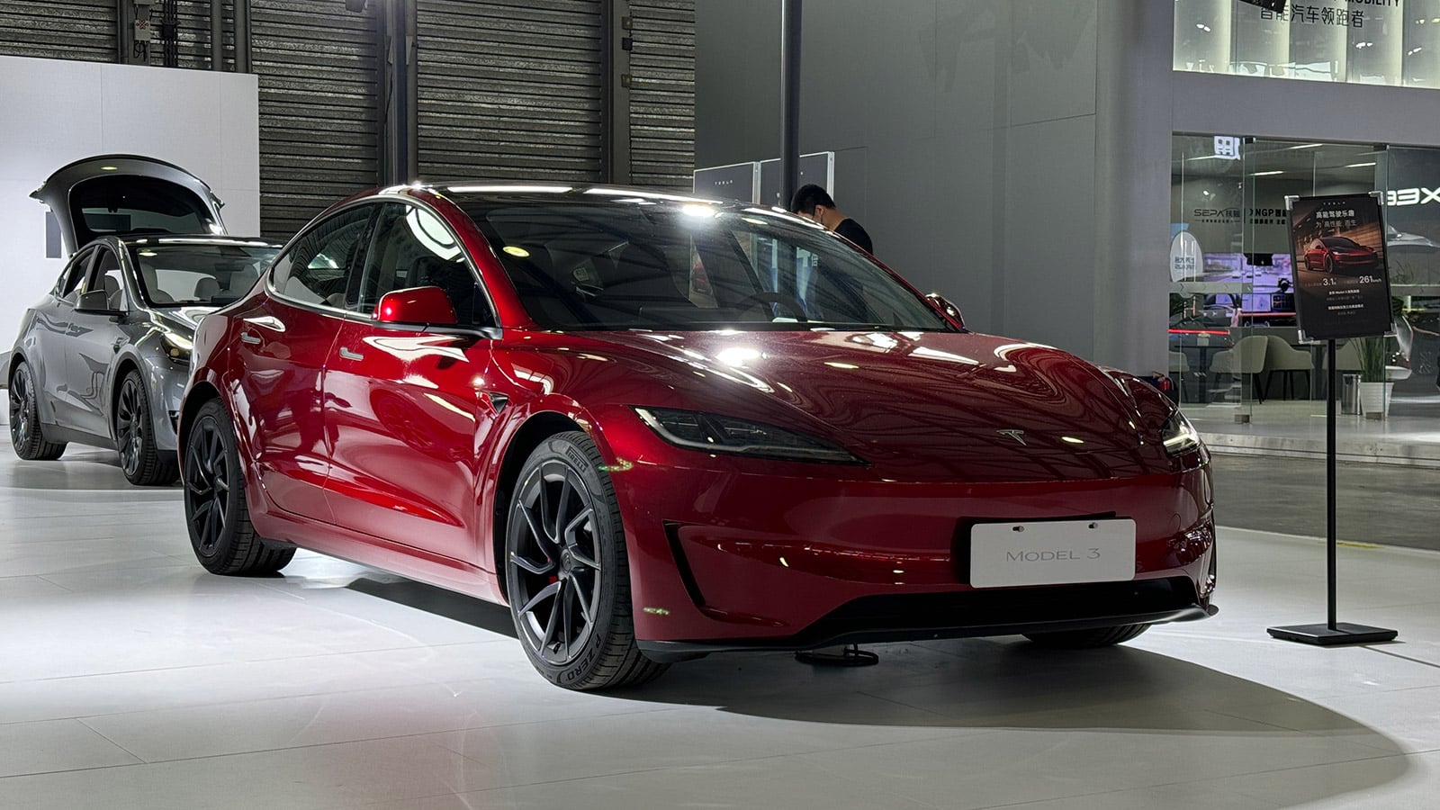 File photo shows a Tesla Model 3.