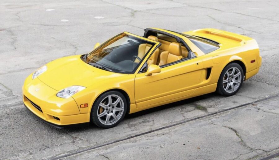 Spa Yellow Acura NSX [1290×1080]