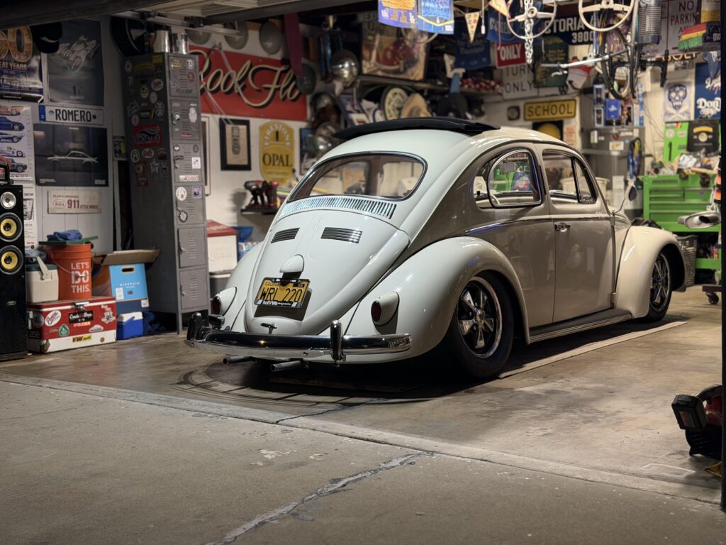 Good lighting today in the garage.