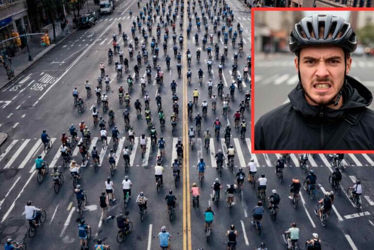 Bike, bicycles on a road