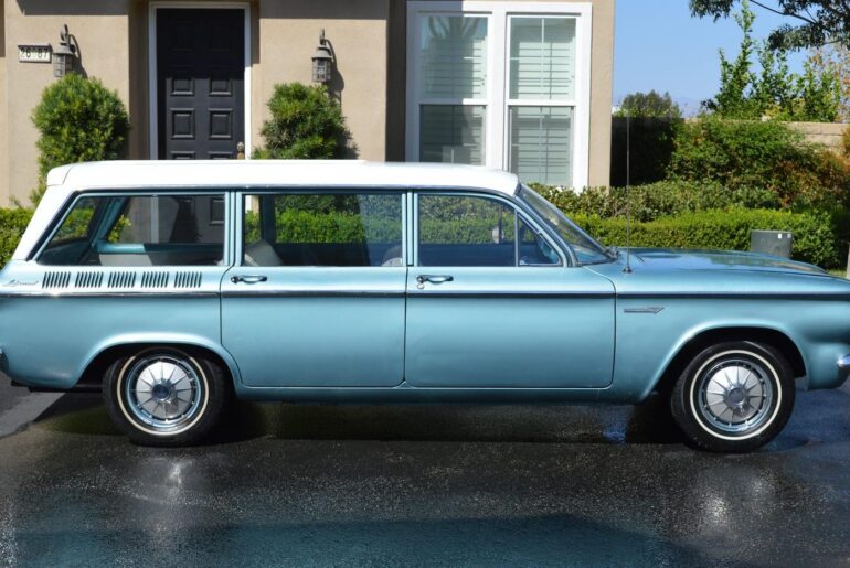 1961 Corvair Lakewood Station Wagon. 145ci 80hp Rear mounted Turbo-Air 6 cyl