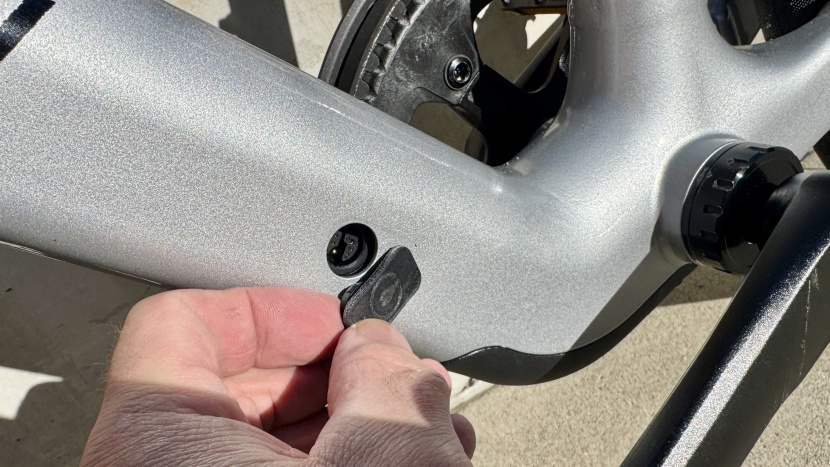 aventon soltera 3 adv - the charging port sits just below this small rubber cover that keeps...