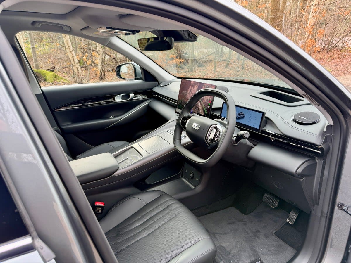 The Geely Starray EM-I's interior is more attractive than many rival Chinese models (Steve Fowler)
