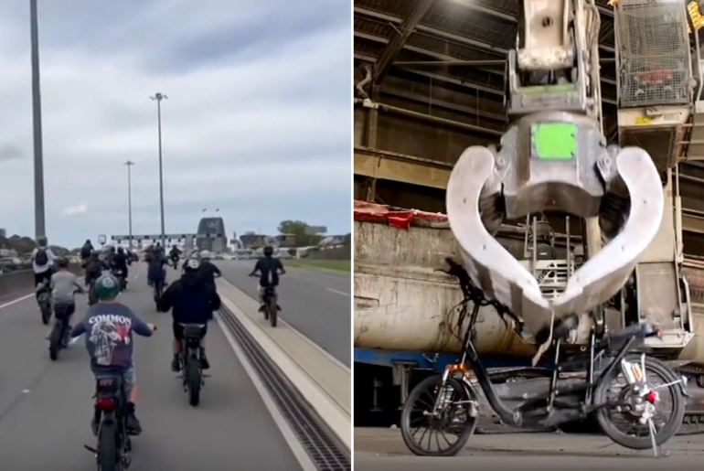 Illegal e-bikes to be crushed under tough new NSW crackdown