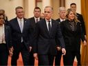 Prime Minister Mark Carney, centre, arrives to meet with Chinese President Xi Jinping, at the Great Hall of the People in Beijing, China, Friday, Jan. 16, 2026.