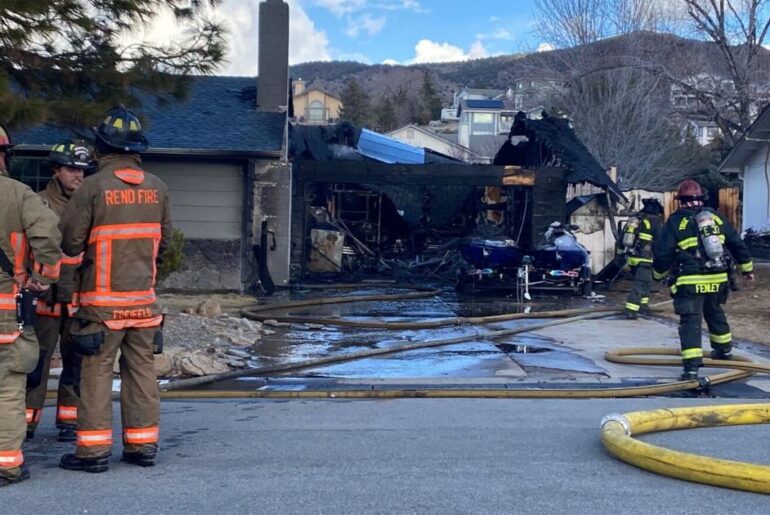 People displaced after e-bike catches fire and explodes in garage while charging