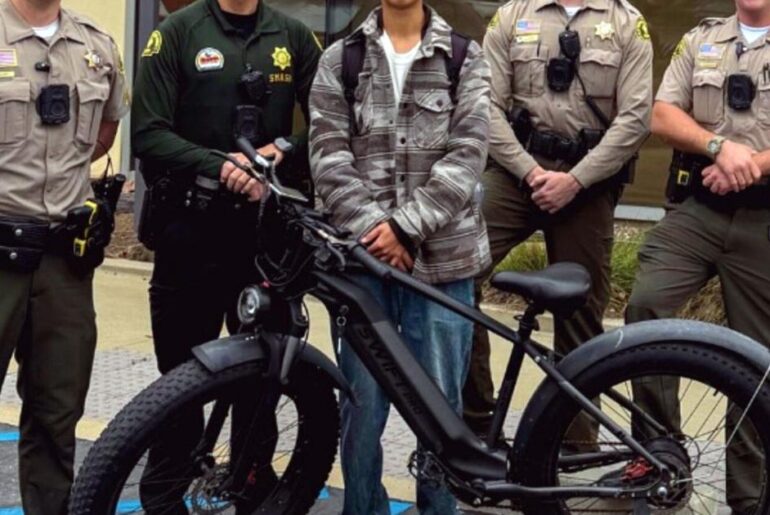 Stolen e-bike recovered and returned to Ayala High student