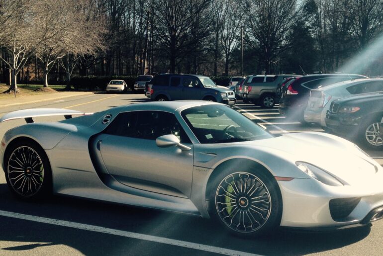 [Porsche 918] at local school