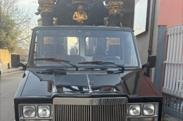 Hearse previously owned by a Sinti Mafia clan in Rome, Italy