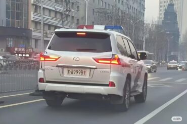 LX570 Chinese police car. Official car of the richest cop in China