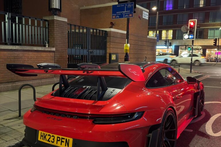 [Porsche GT3 RS] and some boring blue car (last photo).
