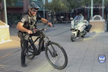 Phoenix police trade in traditional bikes for E-bikes for downtown patrol