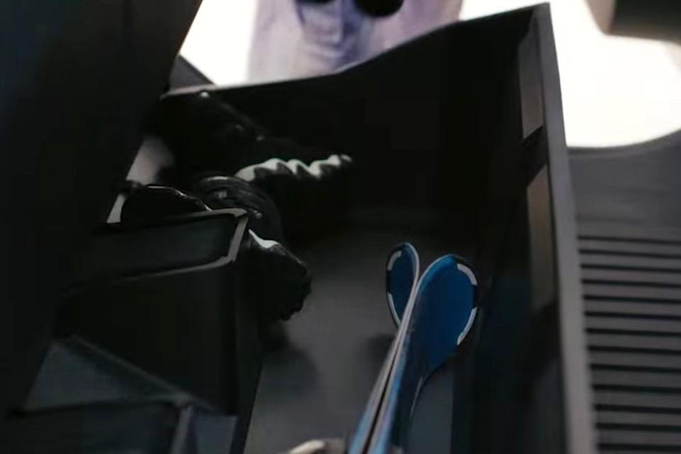 <p>2025 Tesla Cybertruck interior rear under-seat storage</p>Tesla