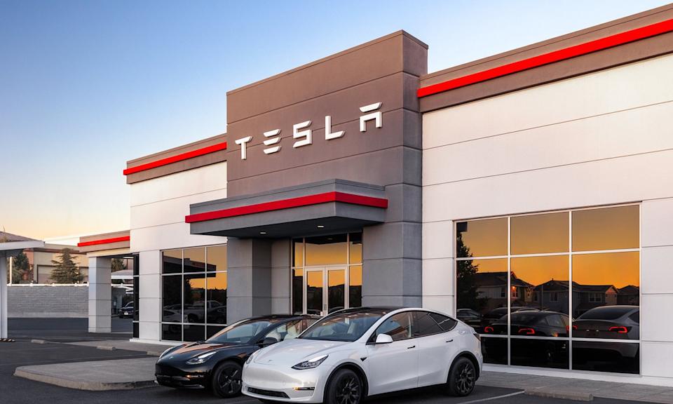 A Tesla service center. 