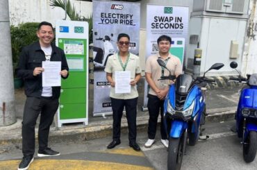 Pasig village opens battery-swapping site