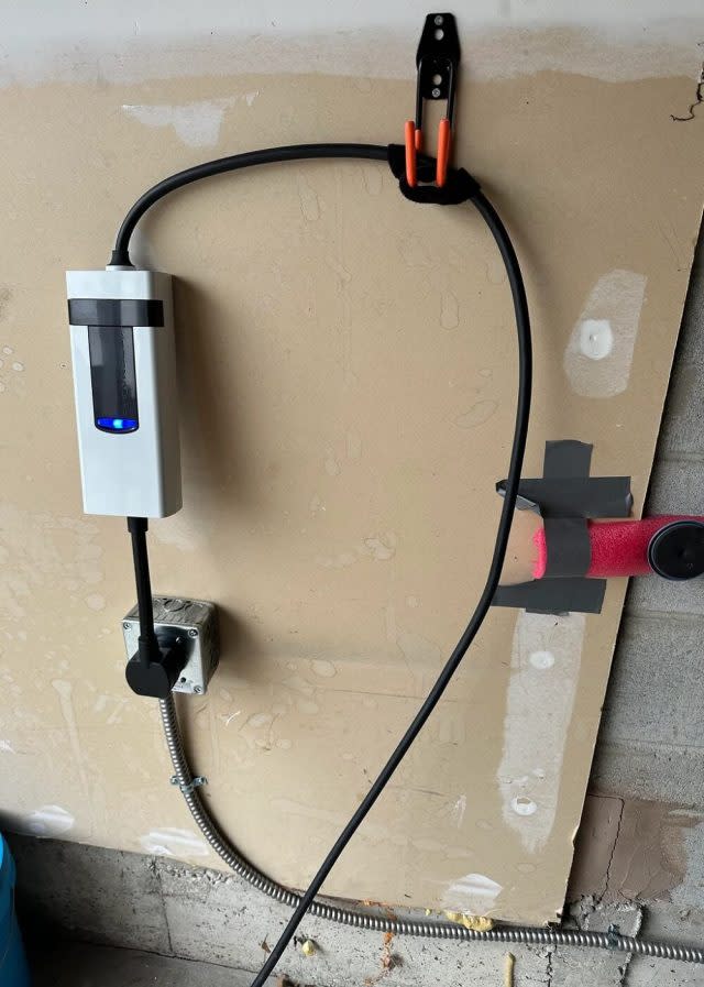 One driver of an electric vehicle was excited to share their new home upgrade after having an EV charging station installed by Qmerit.