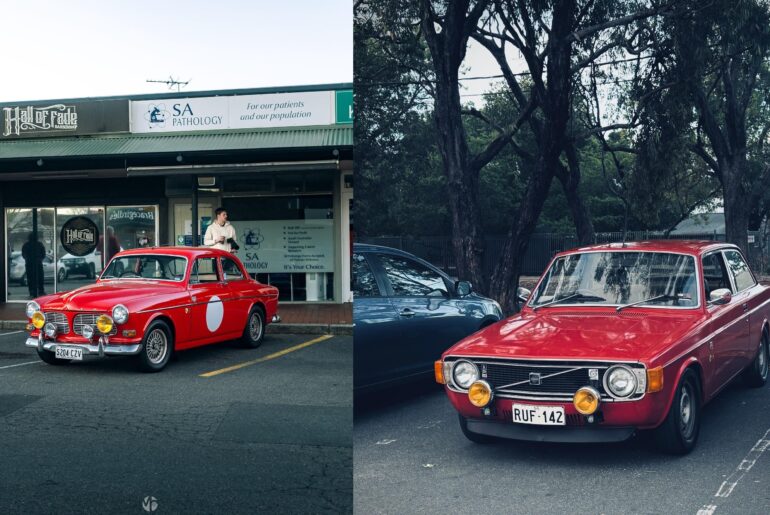 My old Volvo Amazon and my newly rejuvenated Volvo 142