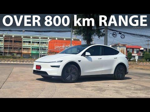 Bjorn Nyland goes over 800km on one drive with Model Y LR RWD