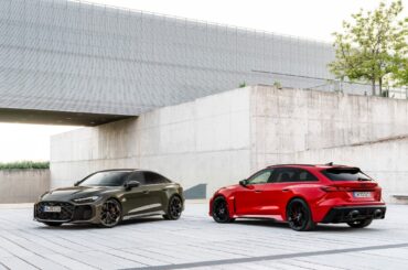 The Audi RS 5 Avant debuts as Audi Sport first high performance plug in hybrid with Dynamic Torque Control, and up to 84 km of electric range with everyday practicality