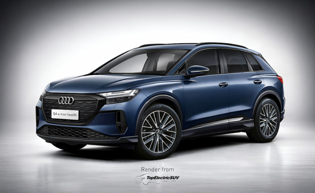 Audi Q4 e-tron Facelift illustration