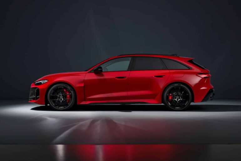 The Audi RS5 Avant, a wagon version of the vehicle.