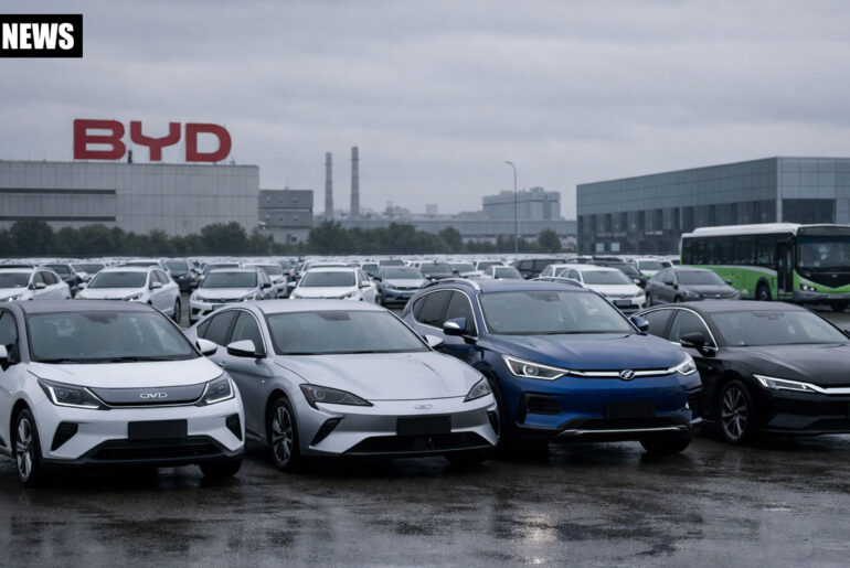 BYD Hit by Sharp January Decline Despite Global EV Push