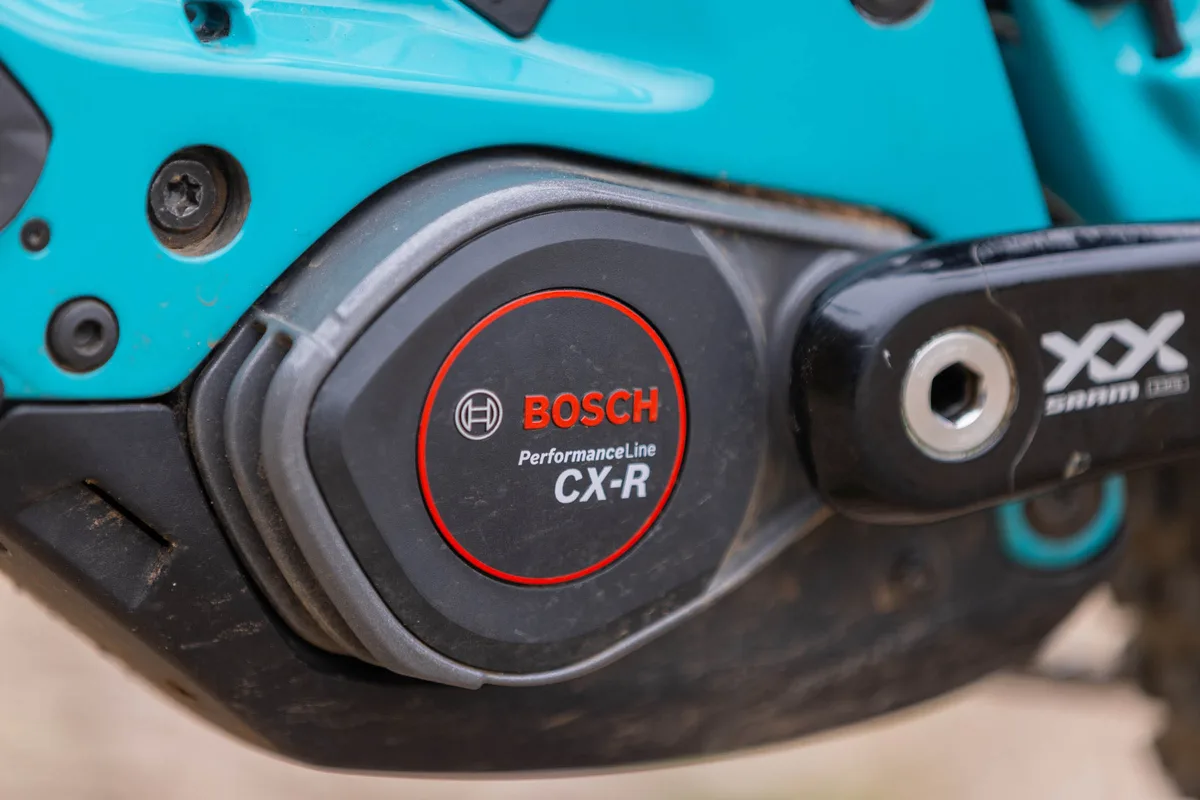 Bosch Performance CX Line Race motor on the Yeti LTE T4 eMTB.