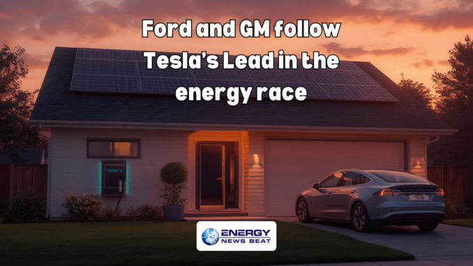 Ford and Gm follow Teslas Lead into home energy storage - source ENB Ford and Gm follow Teslas Lead into home energy storage - source ENB
