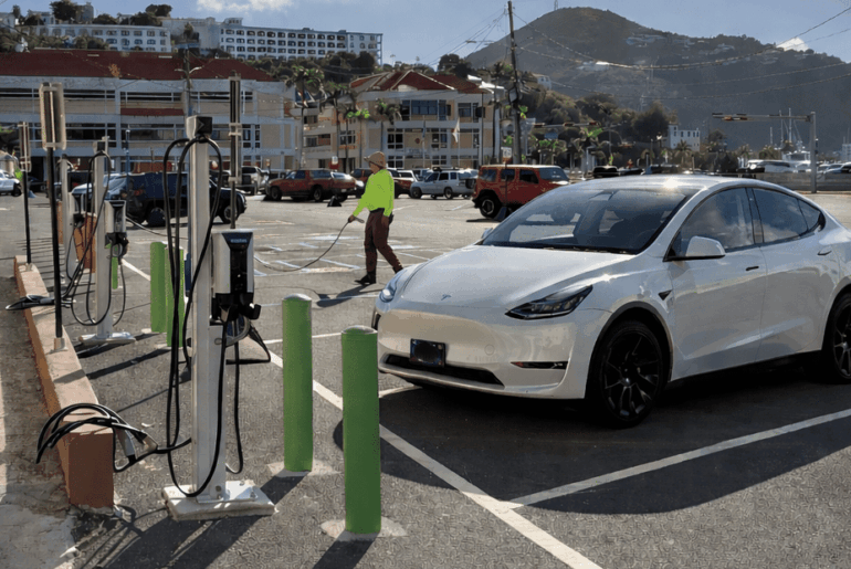New Electric Vehicle Chargers in St. Thomas and St. John