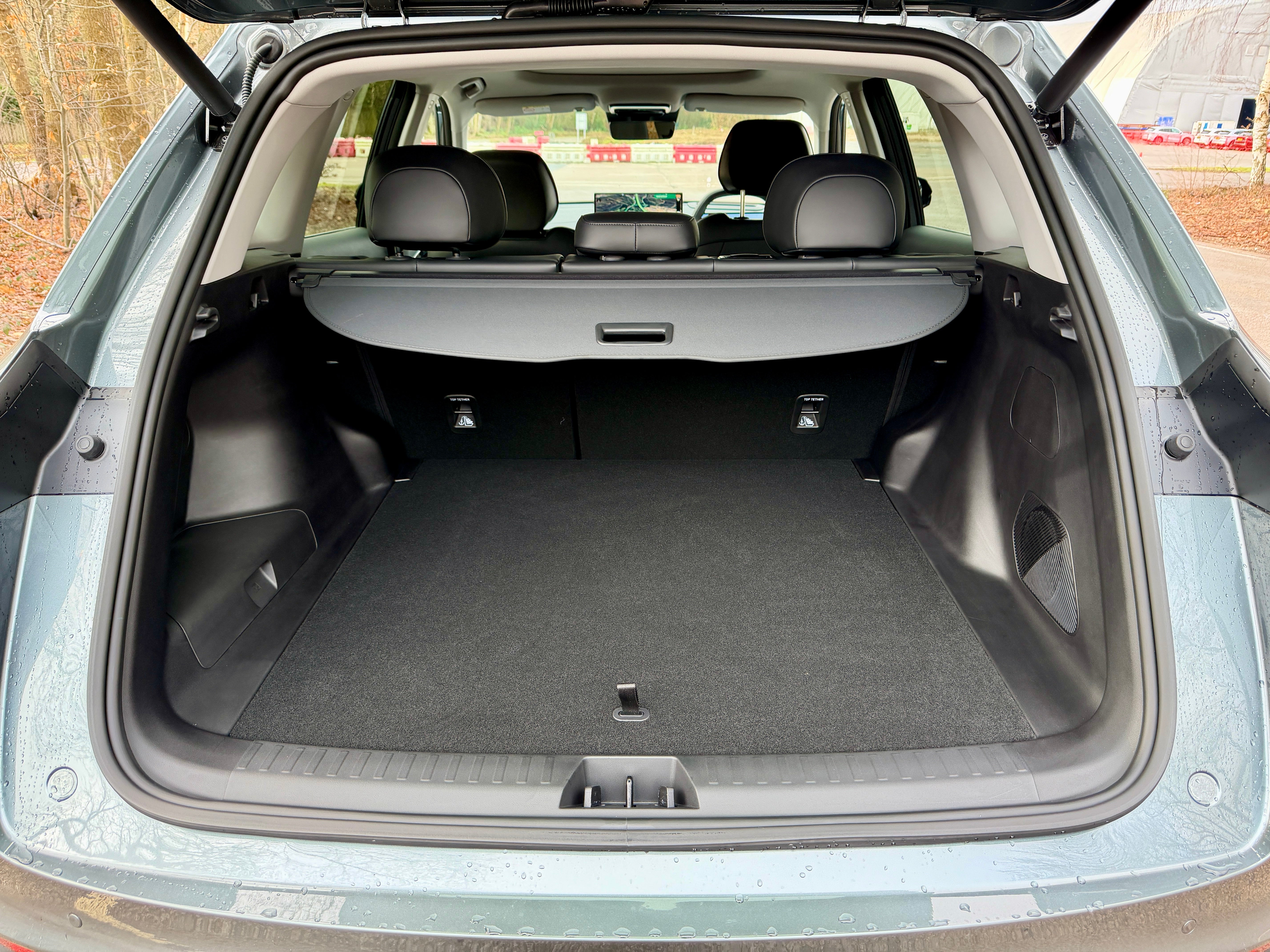 The Geely Starray EM-I's boot offers 528 litres of luggage space, expanding to 2,065 litres with the rear seats folded flat