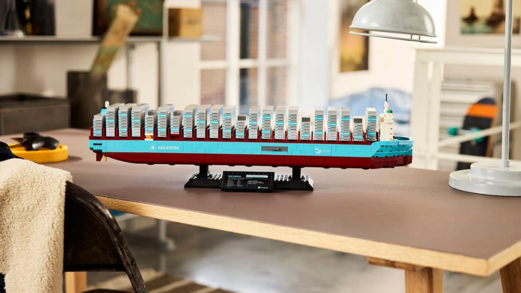 LEGO Maersk set on table