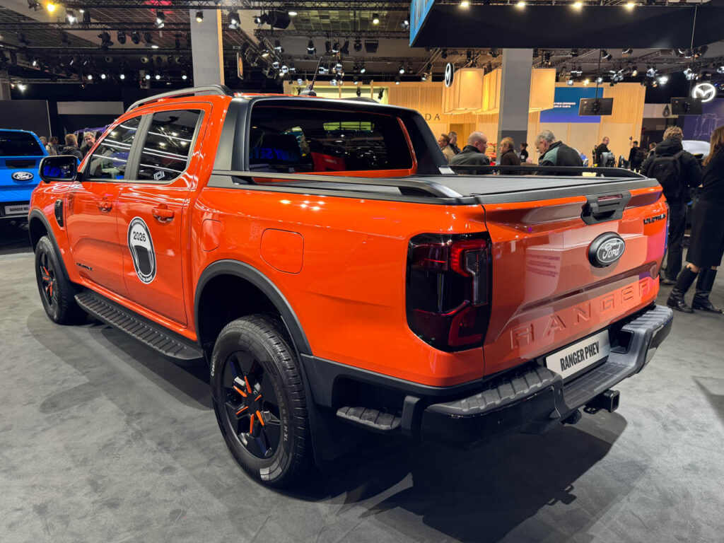 Ranger PHEV Wildtrak rear three quarters