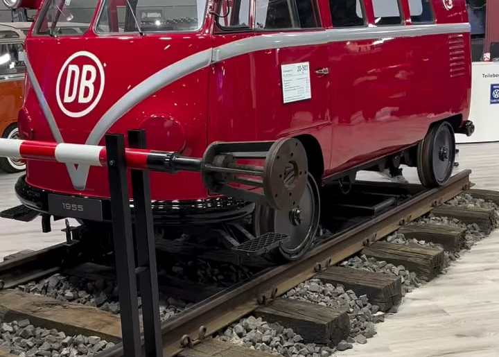 Rare 1955 Volkswagen Bulli Is a Unique Conversion That Runs on Rails