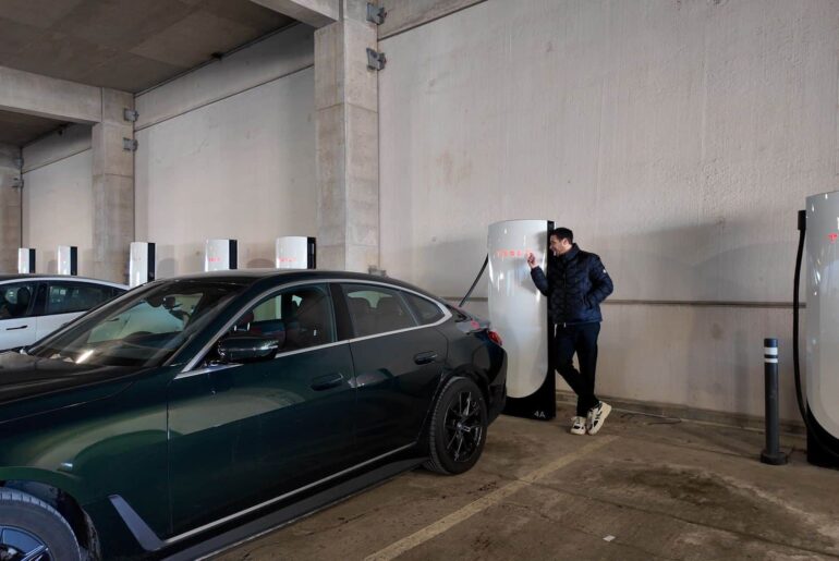 How to Charge Your BMW at a Tesla Supercharger