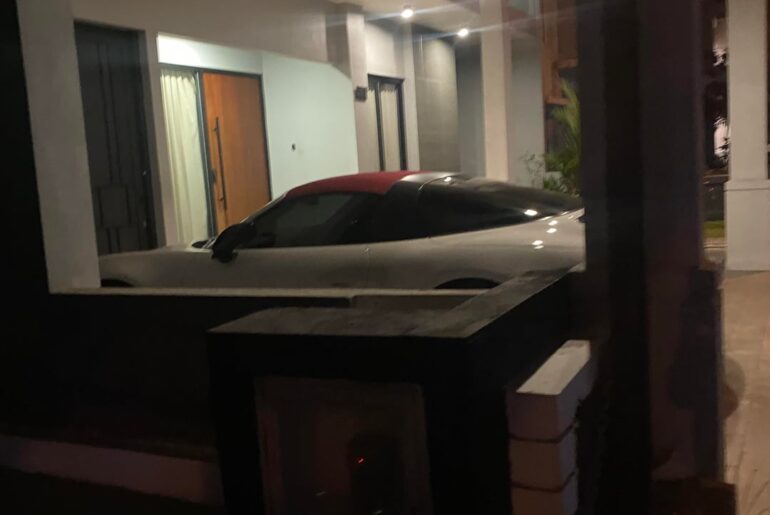 [Porsche 911 Targa GT-S Spyder] beside my grandma’s house