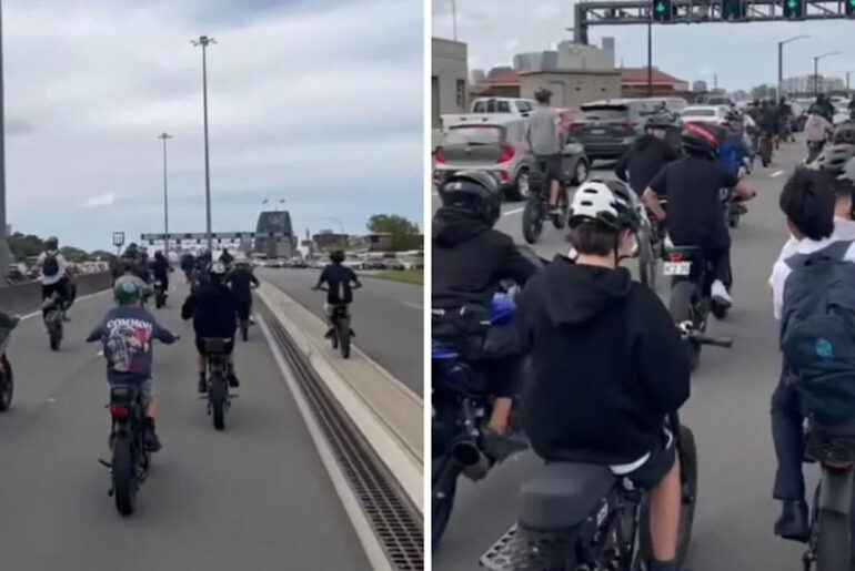 Fury over e-bike hoons’ Harbour Bridge ride