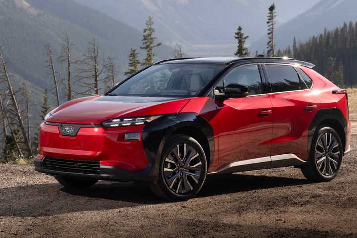 2026 Subaru Solterra XT front three-quarter