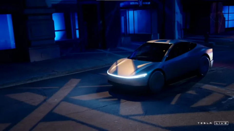 Tesla Cybercab unveiling in 2024.