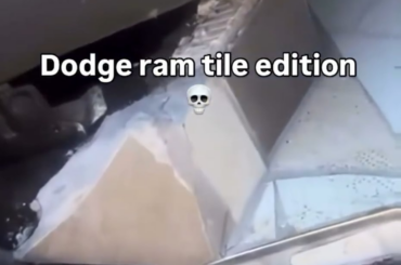 I'd love to hang out later, but first I have to sweep and mop Dodge Ram