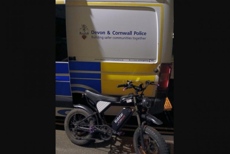 E‑bike seized in Falmouth as police step up crackdown on illegal use