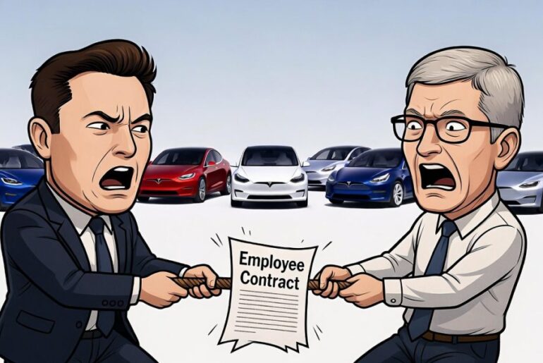 Tesla engineers deflected calls from this tech giant's now-defunct EV project