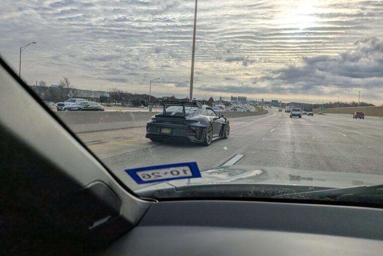 I saw a very special [Porsche GT3 RS]