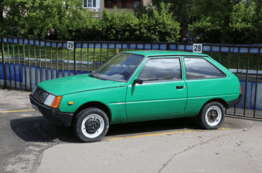 ZAZ Tavria; look at the hubs on that thing! Different were built in Ukraine 'til 2011 for some reason...